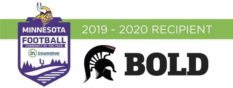 2019-2020 MN Football Community of the Year BOLD Logo