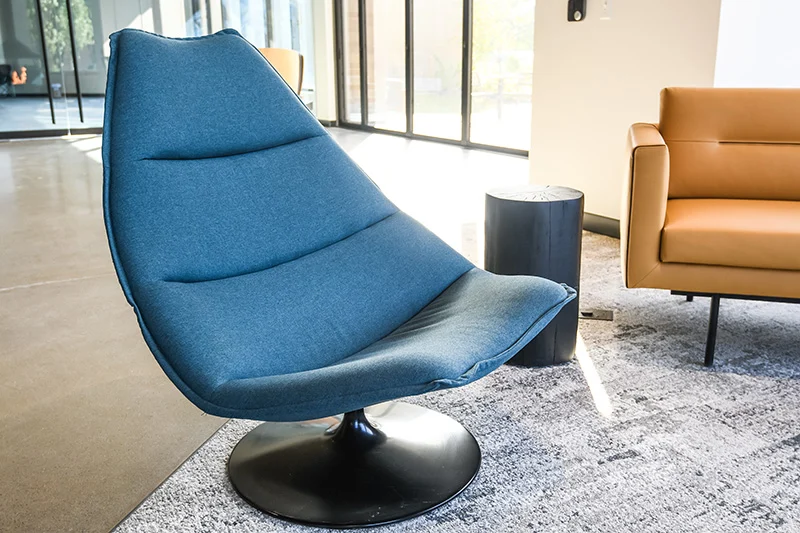 The E Fireplace Chair Lounge Chair