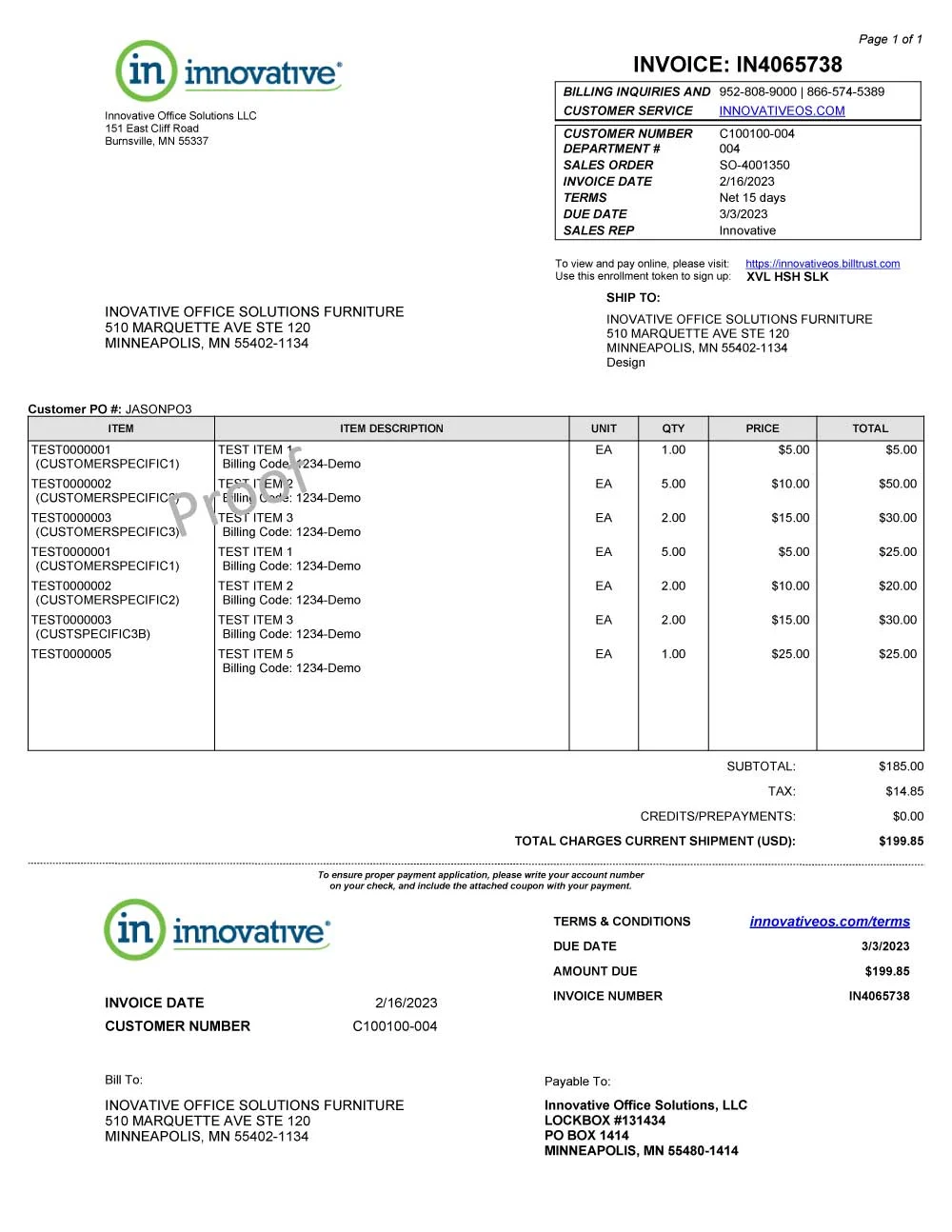 Sample Invoice