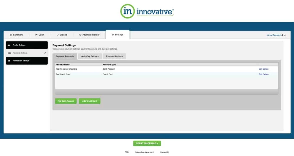 Billing Portal Payment Settings