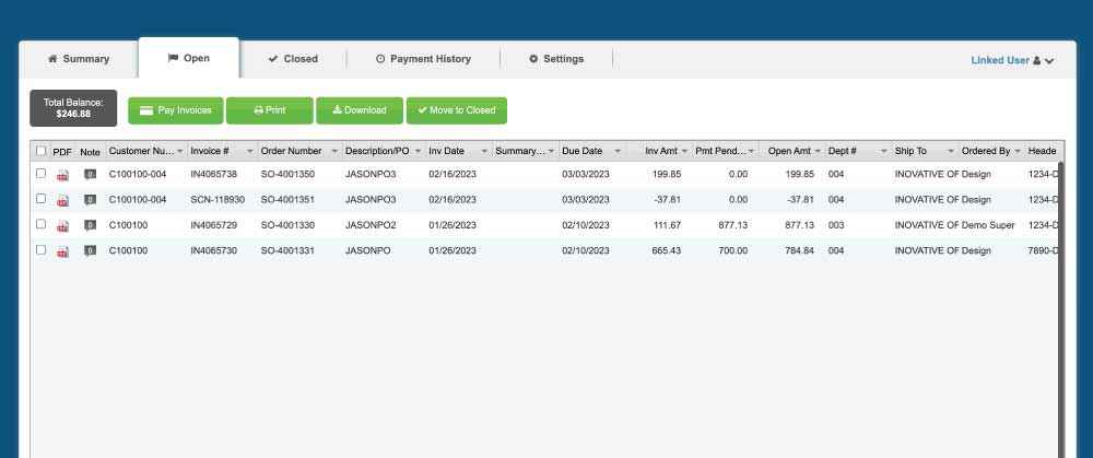 Billing Portal Open Tab Multiple Accounts