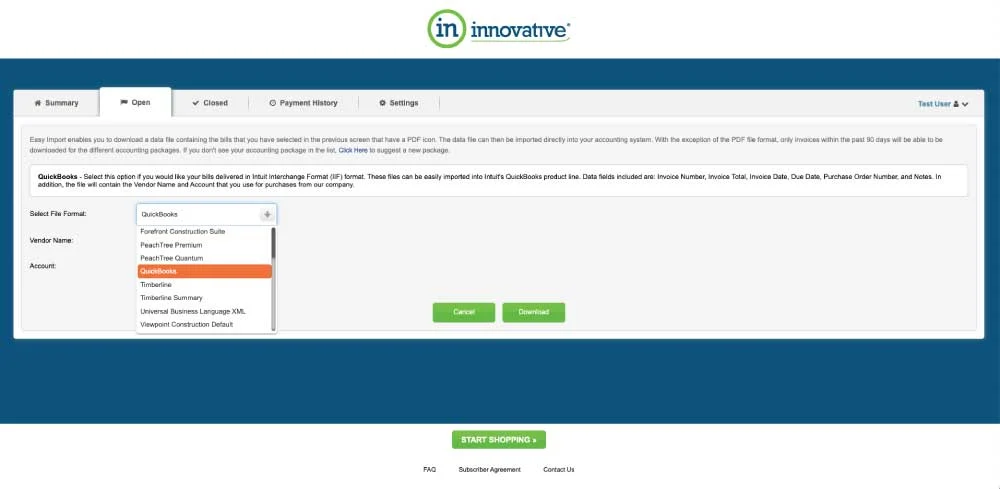 Billing Portal Accounting System Downloads